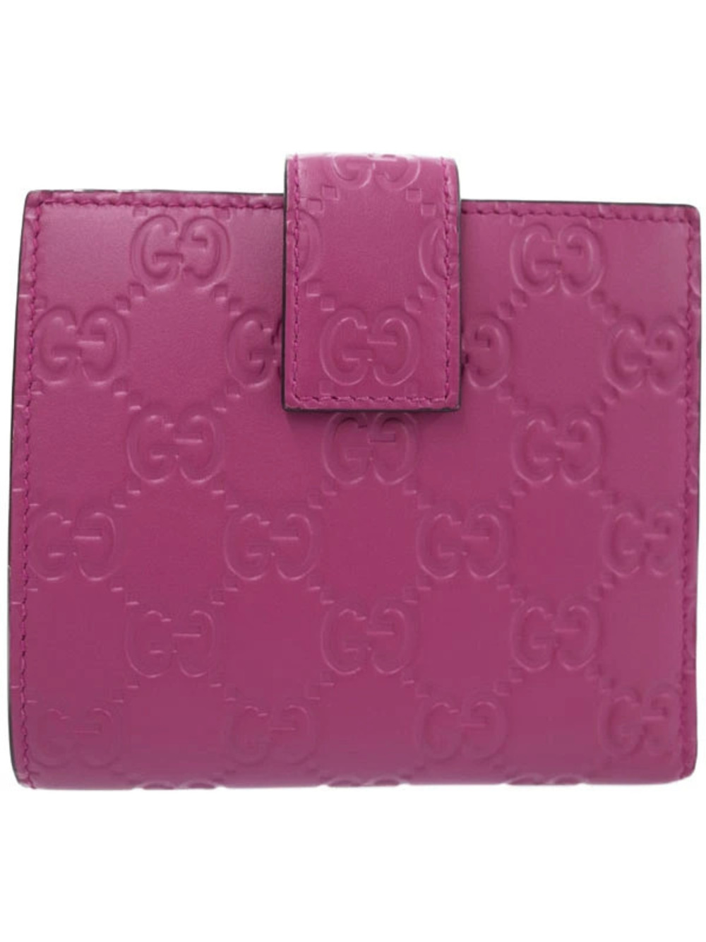 Gucci Wallet Short Snap ssima Double Rion Black